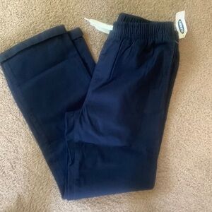 𝅺navy blue elastic waist pants